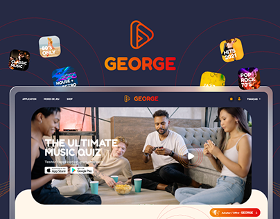 George Quiz - Website, Ecommerce, UI Design