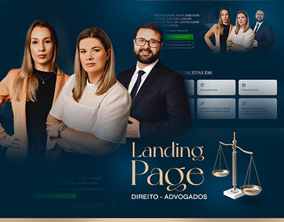 Landing Page Advogado (web site) página de vendas