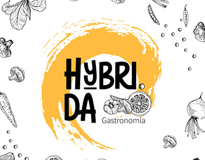 Logo design HYBRI.DA Gastronomía