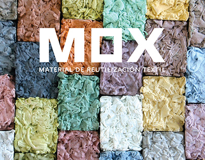 Mox, material de reutilización textil. Cemento + Textil