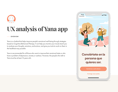 UX analysis of Yana app