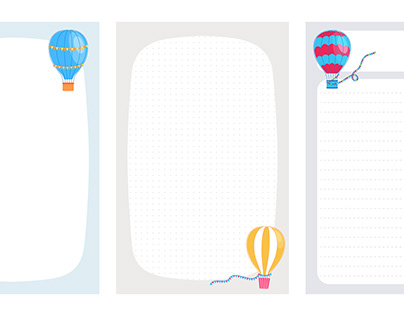Aerostat. Planners, agenda, notes, goals and to do list