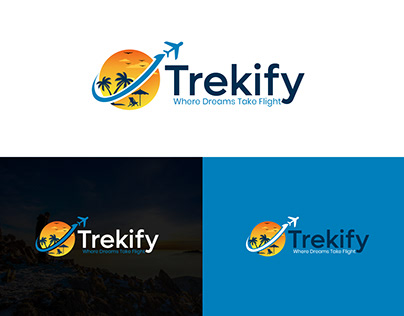Trekify Traveling Logo Design And Branding