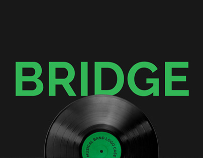 Bridge. Music band logotype
