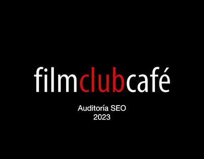 Auditoría SEO para Film Club Café