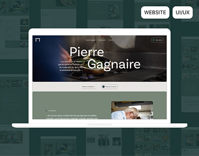 Chef Pierre Gagnaire : Website redesign