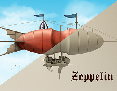 Zeppelin - 3D to 2D