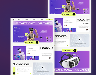Project thumbnail - Virtual Reality Landing Page/Website