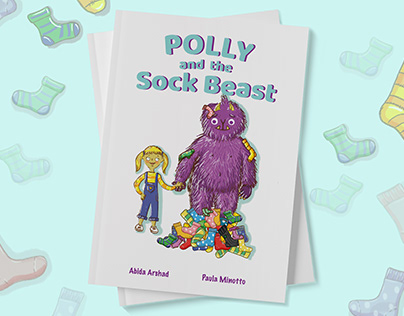 Children's Book Illustrations. Polly and the Sock Beast