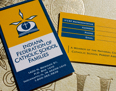 Indiana Federation of Catholic School Families Identity