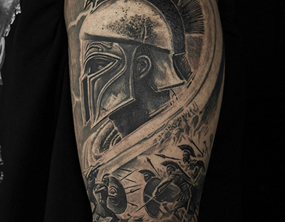 Spartan warrior tattoo