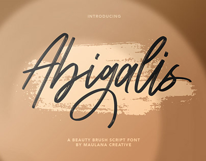 Abigalis Beauty Brush Script Font