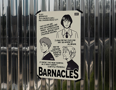 Barnacles poster, sticker and graphic variations