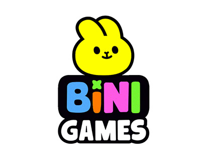 Animated logo for Bini Games (Lottie)