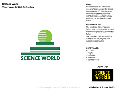 Adaptable logo Project - Science World Vancouver Ca.