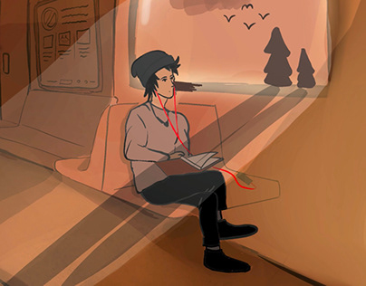 Train ride animation