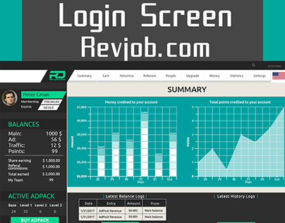 Login Screen [Revjob.com]