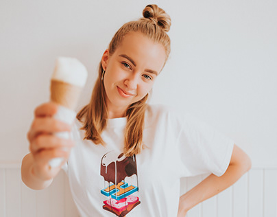 Hoofbeats Clothing / Ice-cream T-shirt