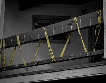 Black and White Color Pop (Caution Tape)