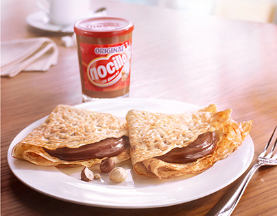 Crepes with Nocilla chocolate cream