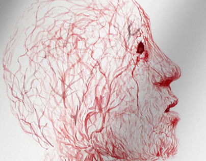 Watercolor Sketch ( Human body organs )