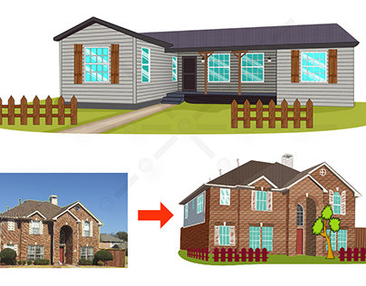 MODULAR HOUSE High resolution vector