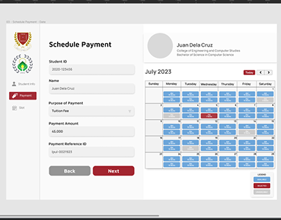 Payment Scheduling System Mockup