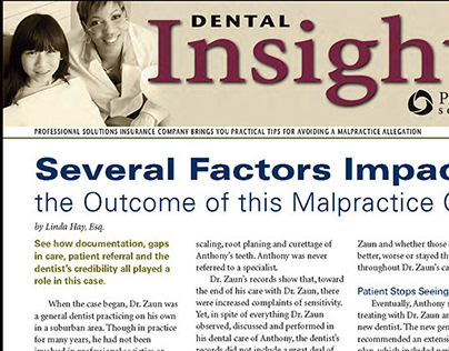 Professional Solutions newsletter-dental market.