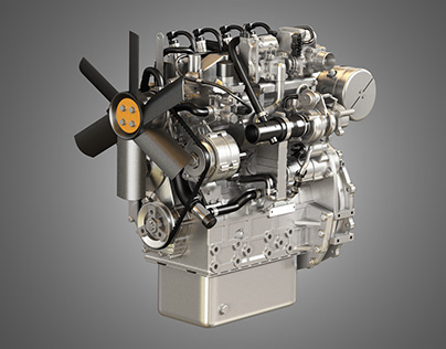 404F-E22TA Engine 3D model