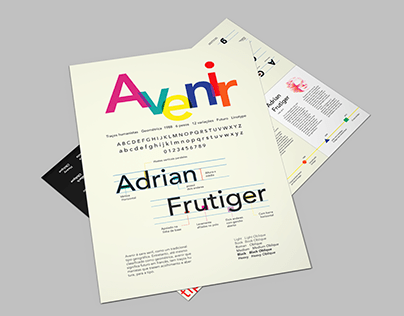 Avenir typography poster