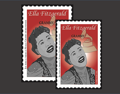 Ella Fitzgerald Stamp Design