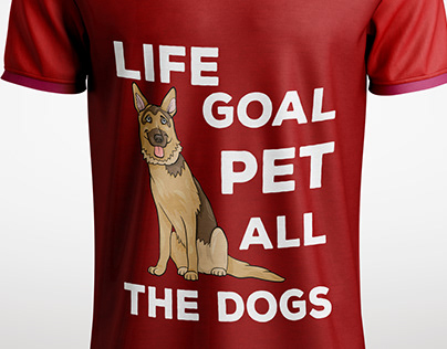 LIVE GOAL PET ALLL THE DOGS T-SHIRT DESIGN