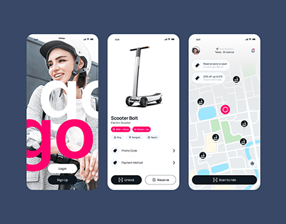 Scooter & Electric Bike Rental App Design @ Flagship
