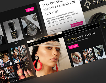 Online store for nail brand "Senko"