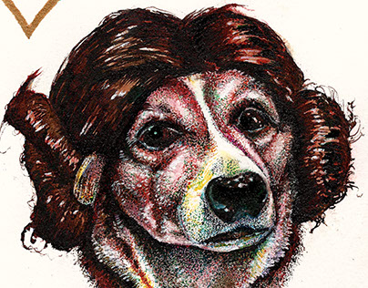 Commissioned Dog Portrait