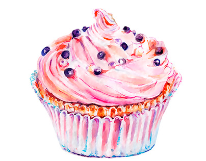 watercolor food illustration