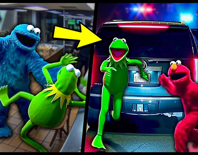 Ai Generated Kermit the Frog and Elmo | Video Edit