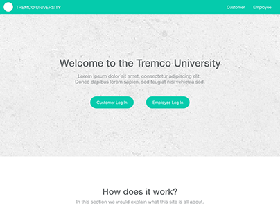 Tremco University Landing Page
