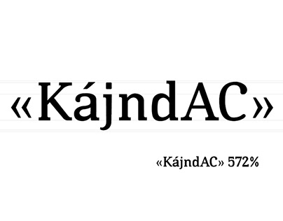 «KájndAC» 572% | Sistema tipográfico
