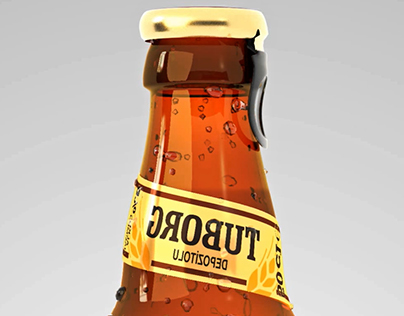 Tuborg Beer bottle animation