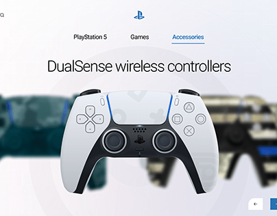 UI/UX animation concept for buying a PS5 controller