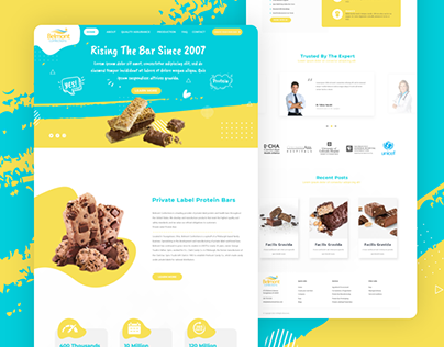 Landing page for Belmont Confection Company