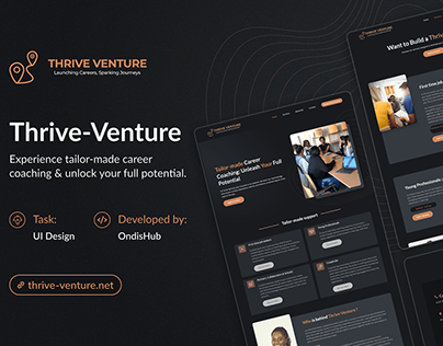 Project thumbnail - Thrive-Venture Website design