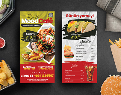 MoodCafe Menu Flyer Design