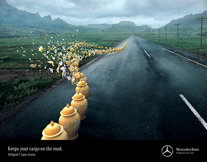Mercedes-Benz Trucks Disaster Averted Print Campaign