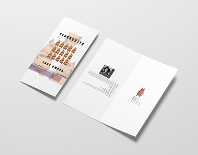 Art space brochure for “Terracotta” exhibition