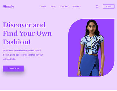 Simple Clothing E-Commerce Website Design