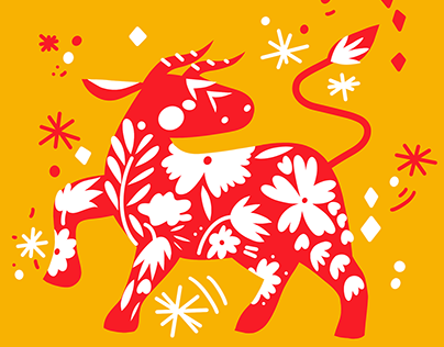 year of the ox | illustration