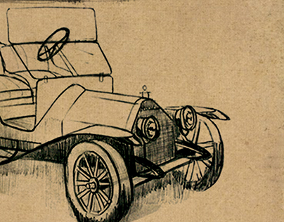 Vintage Car Sketches