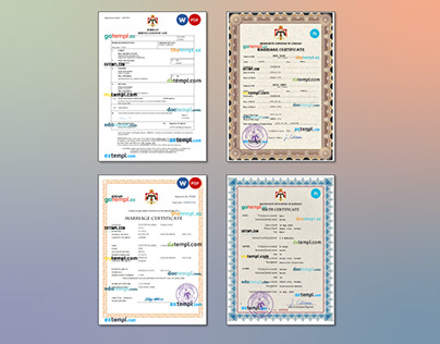 Jordan certificate templates